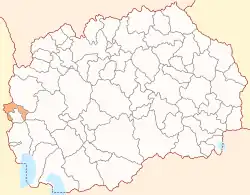 Location of Municipality of Debar