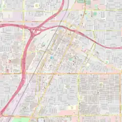 Map showing the location of Old Las Vegas Mormon FortState Historic Park