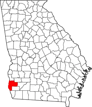 State map highlighting Early County