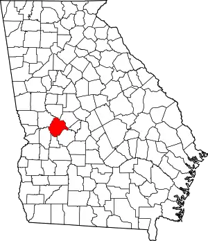 State map highlighting Taylor County