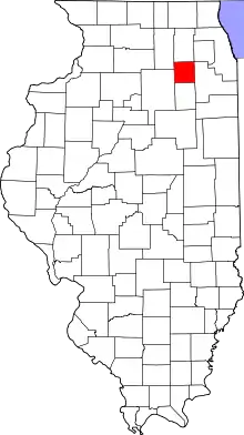 Kendall County's location in Illinois