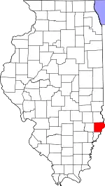 State map highlighting Lawrence County