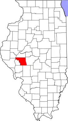 State map highlighting Morgan County