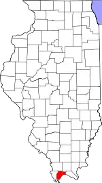 State map highlighting Pulaski County