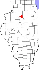 Putnam County's location in Illinois