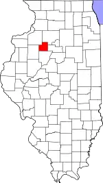 State map highlighting Stark County