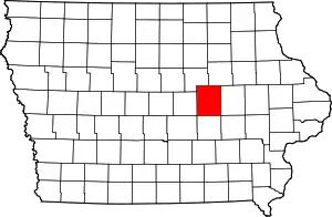 Tama County map