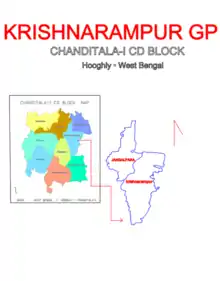 Map of KRISHNARAMPUR GP