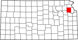 State map highlighting Jefferson County