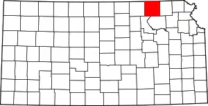 State map highlighting Marshall County