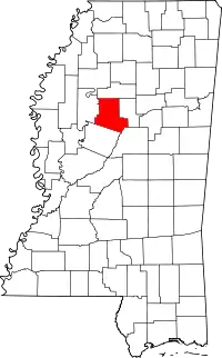 State map highlighting Carroll County