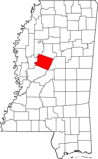 State map highlighting Holmes County