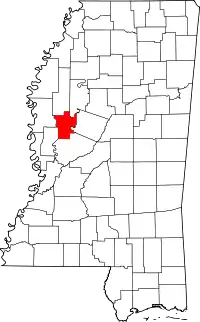 State map highlighting Humphreys County