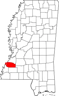 State map highlighting Jefferson County