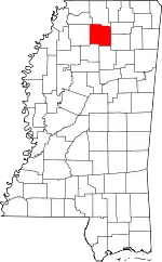 State map highlighting Lafayette County