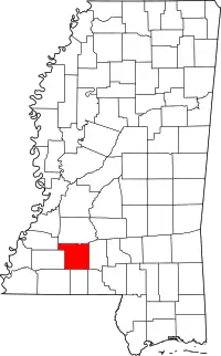 State map highlighting Lincoln County