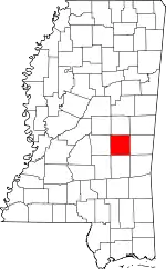 State map highlighting Newton County