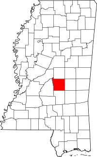 State map highlighting Scott County