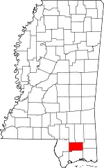 State map highlighting Stone County