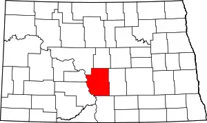 Burleigh County map