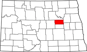 State map highlighting Eddy County