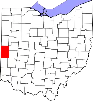 Darke County map