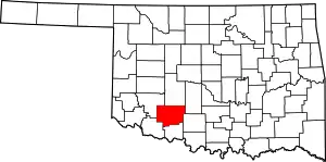 Map of Lawton metropolitan area