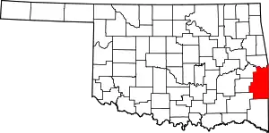 LeFlore County map