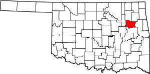 Wagoner County map