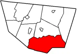  a large township in the south of the county