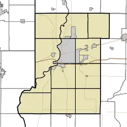 Lewis is located in Vigo County, Indiana