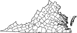 Map of Virginia's counties and cities