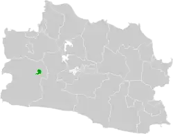 Location within West Java