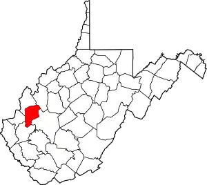 State map highlighting Putnam County