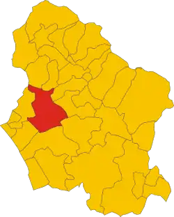 Stazzema within the Province of Lucca