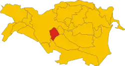 Voghiera within the Province of Ferrara