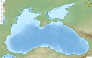 Kuban (river) is located in Black Sea