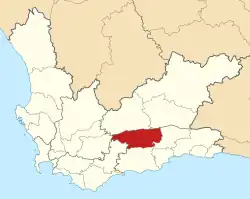 Location of Kannaland Local Municipality within the Western Cape