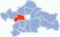 Location within Białystok County