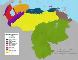 Natural Regions of Venezuela