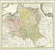 1773 Map of the Polish-Lithuanian Commonwealth with Lithuania proper