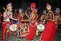 Percussion of Maracatu Nação, featuring an alfaia.