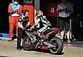 Marco Melandri on his Aprilia RS-GP during the 2015 Spanish Grand Prix.