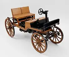 Image 5Scaled model of the second Marcus car of 1875 (from History of the automobile)