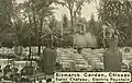 Beer garden with Swiss Chateau and Electric Fountain, picture before 1924.