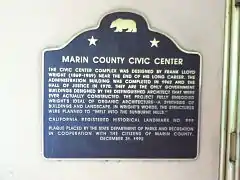 Marker for the Civic Center.