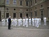 At the Royal Palace inner courtyard in 2012.