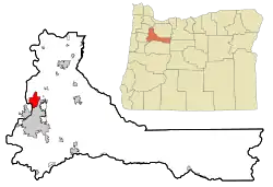 Location in Marion County, Oregon