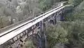 Marple Aqueduct as viewed from a drone