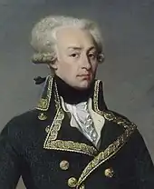 A portrait painting of Lafayette